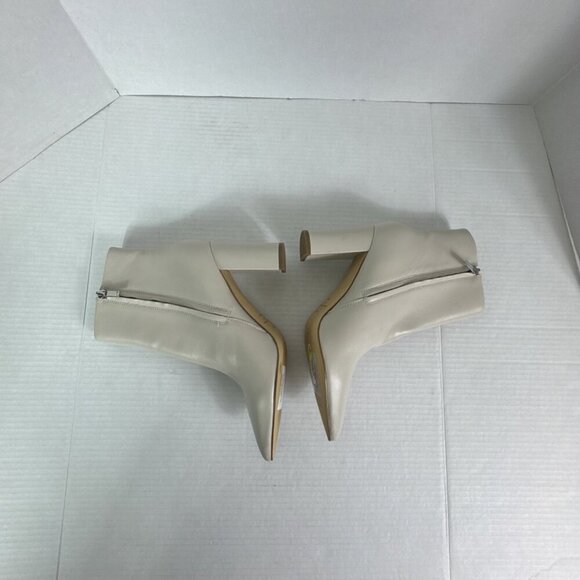 Marc Fisher Women's 8.5M MLulani Leather Ankle Boot Cream EUC - Picture 11 of 16